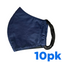 Washable Navy Cloth Face Mask (10 Pack)
