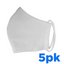 Washable White Cloth Face Mask (5 Pack)